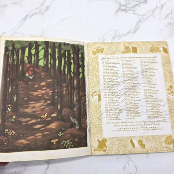 Vintage 1948 A Little Golden Book Little Red Riding Hood By Elizabeth Jones - Picture 10 of 10